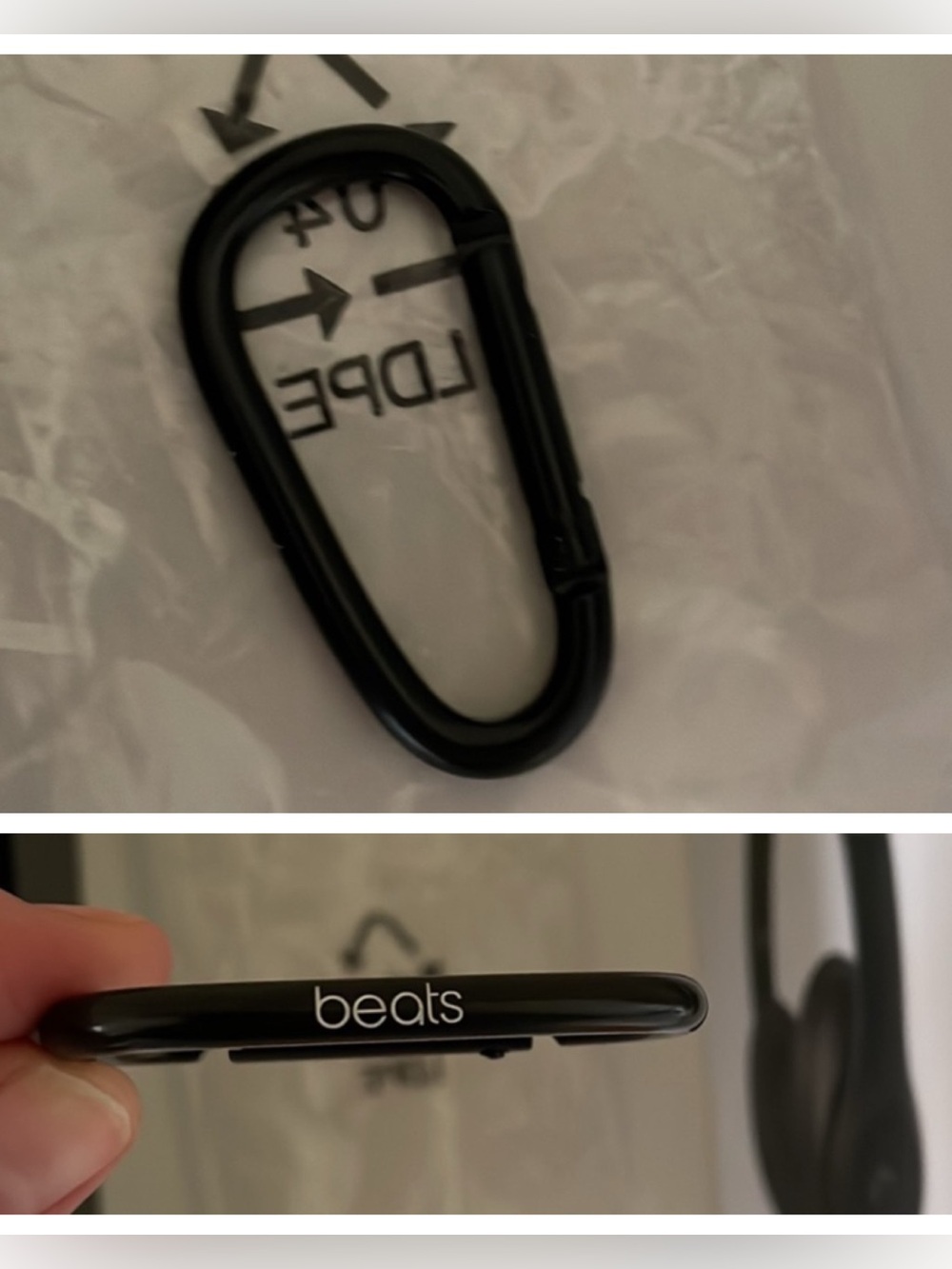 FREE w/purchase Beats by Dre CARABINER CLIP and BOX *no headphones*